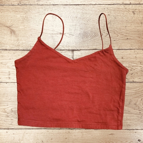 Aeropostale Burnt Orange Cropped My Favorite Cami Tank - Picture 1 of 3